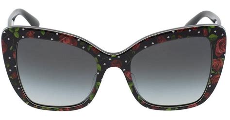 dolce gabbana rose print sunglasses
